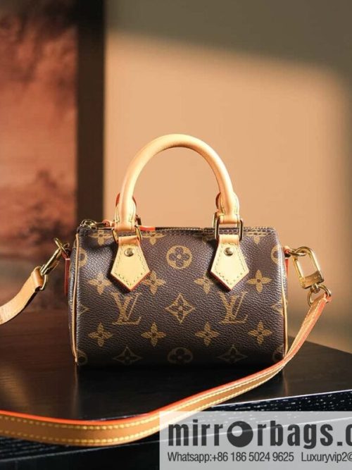 LV 𝐍𝐀𝐍𝐎 𝐒𝐏𝐄𝐄𝐃𝐘 𝐌𝐈𝐍𝐈 chip diamond beating code pillow bag series M81085