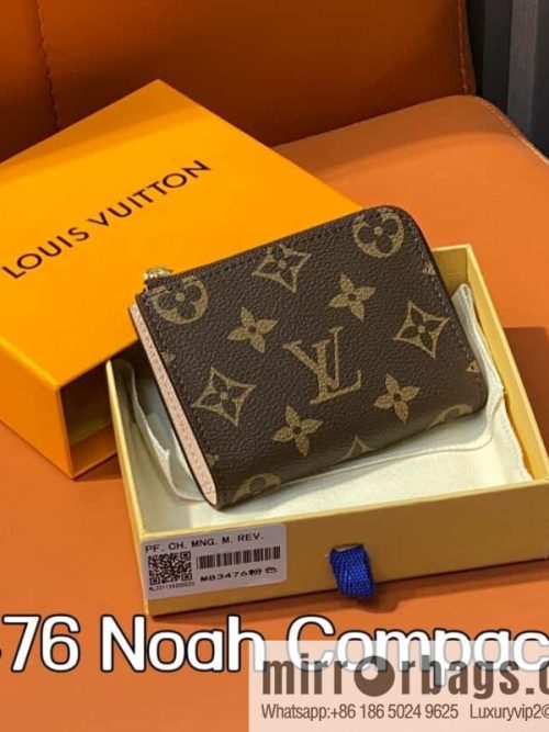 [Original order boutique] M83476 presbyopia pink, zipper wallet series NEW Noah Compact wallet