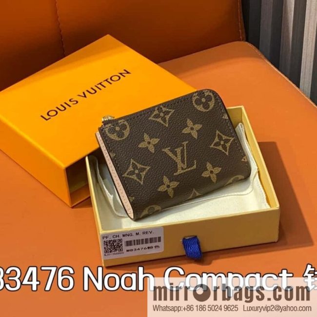 [Original order boutique] M83476 presbyopia pink, zipper wallet series NEW Noah Compact wallet