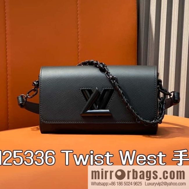 [Original order boutique] M25336 black, Darth Vader water ripple chain bag Twist West handbag M24549 24603