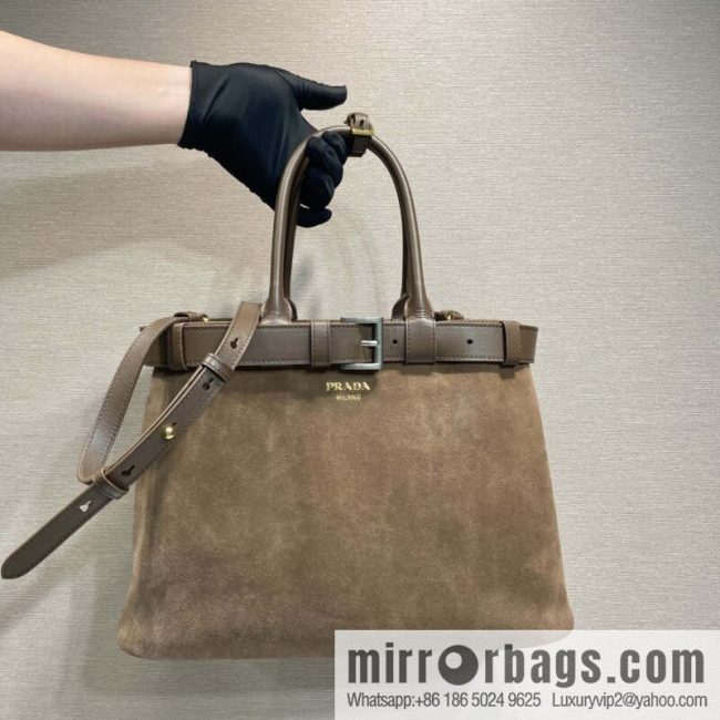 PRADA 🎉 new women\'s bag 🎉 1BA416 large fleece leather🎉