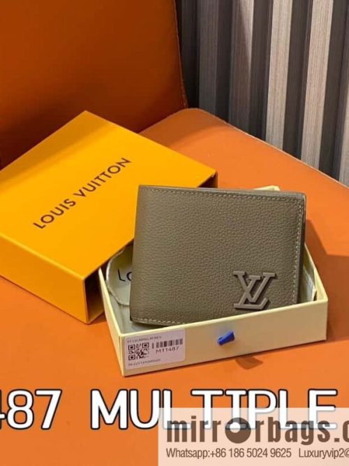 [Original order boutique] M11487 mocha color full leather, short suit clip series MULTIPLE wallet m82273 82274 82808