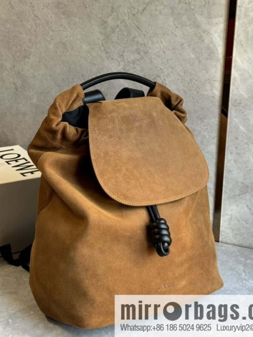 LOEWE Luo\'s new suede cotton backpack 🎒 0903