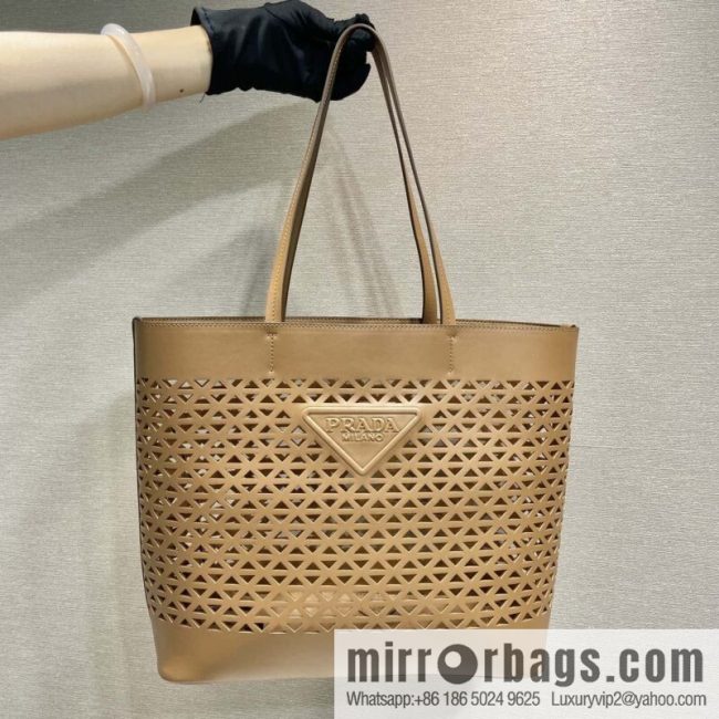 PRADA 🎉 hollow tote bag 🎉 1BG503 hollow 🎉🎉 brown