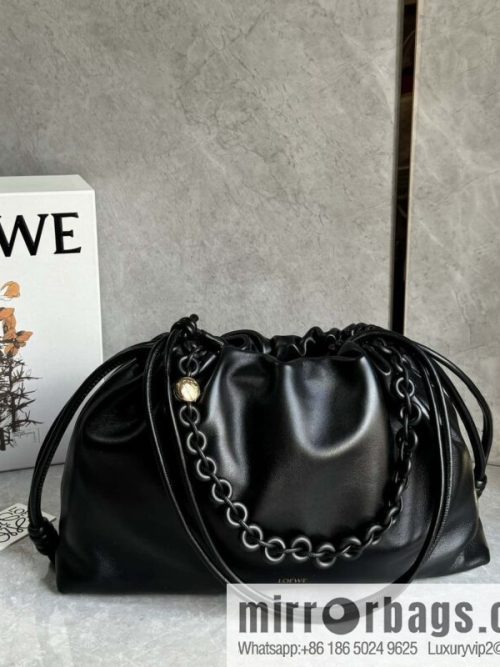 LOEWEFlamenco Purse Large Lucky Bag 🔥 0802 Black