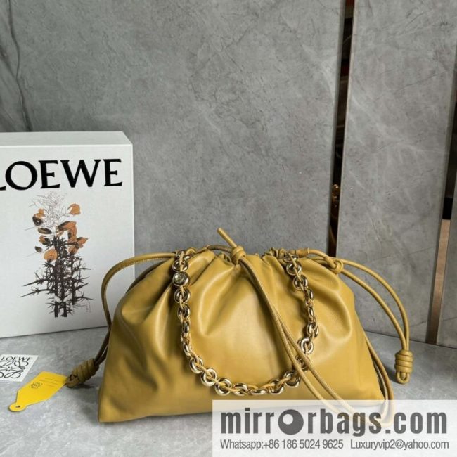 LOEWEFlamenco Purse large lucky bag 🔥 0802 yellow