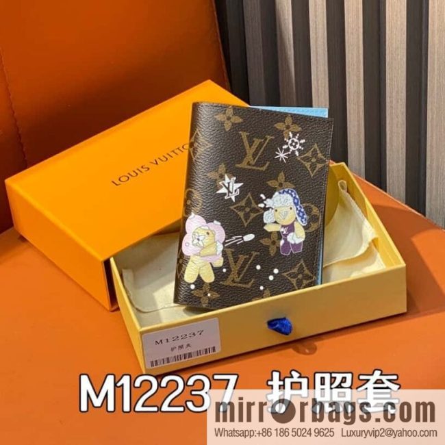 [Original order boutique] M12237 blue, Christmas model, new autumn and winter model, passport holder, passport cover M12219 red Candy Factory series