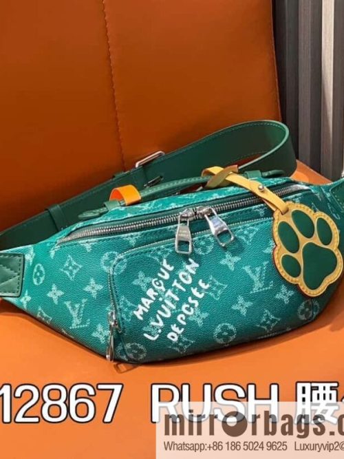 [Original order boutique] M12867 green, chest bag fanny pack series RUSH fanny pack