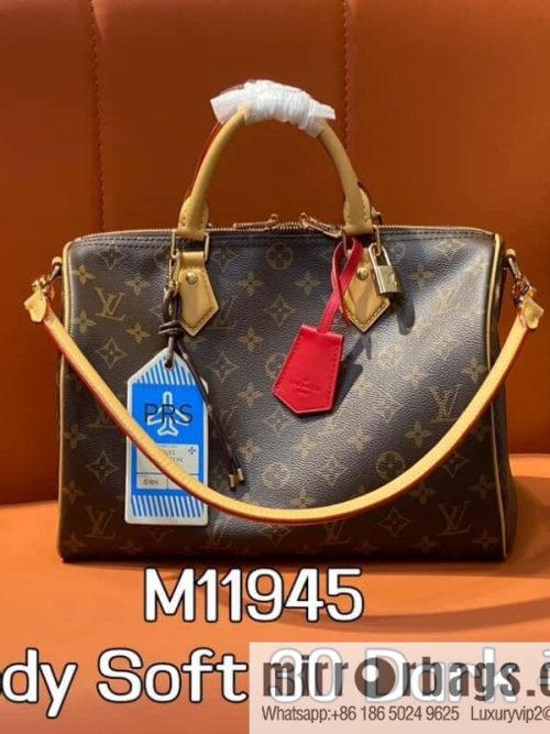M11945 presbyopia official website picture pillow bag speedy series Speedy Soft 30 Dark handbag