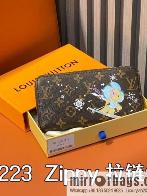 [Original order boutique] M12223 blue, Christmas single zipper wallet series Zippy zipper wallet