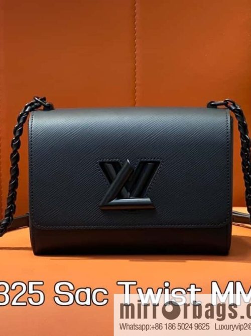 [Original order boutique] M25325 black, Darth Vader, water ripple Twist series M50280 Sac Twist MM handbag