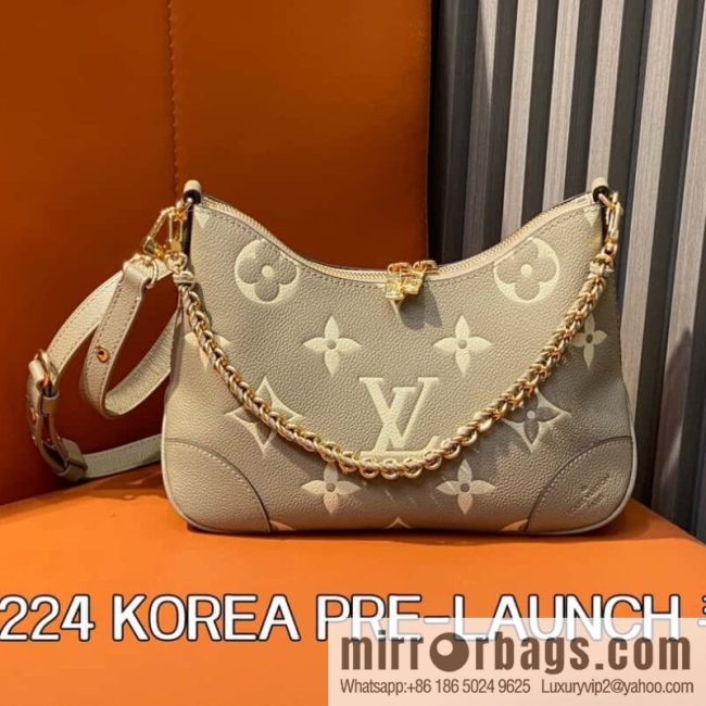 [Original order boutique] M13224 gray silk screen, full leather silk screen, chain bag croissant bag series KOREA PRE-LAUNCH handbag M12930 black, Boulogne bag