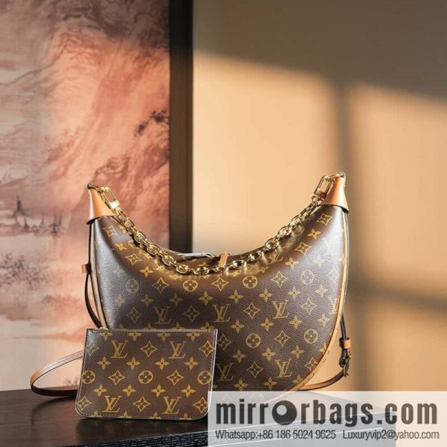 LV 𝐋𝐎𝐎𝐏 𝐇𝐎𝐁𝐎 chip diamond beating code big pea bag series #M