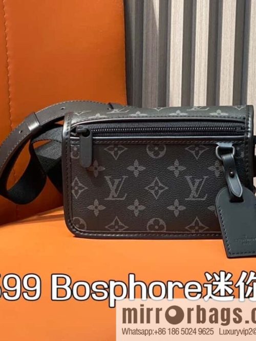 [Original order boutique] M12599 black flower, men\'s bag messenger bag series Bosphore mini handbag
