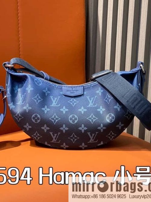 [Original order boutique] M11594 blue flower, men\'s bag moon bag series, this Hamac small handbag Hamac handbag