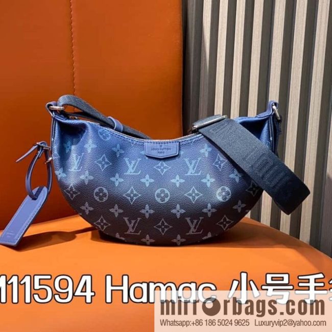 [Original order boutique] M11594 blue flower, men\'s bag moon bag series, this Hamac small handbag Hamac handbag