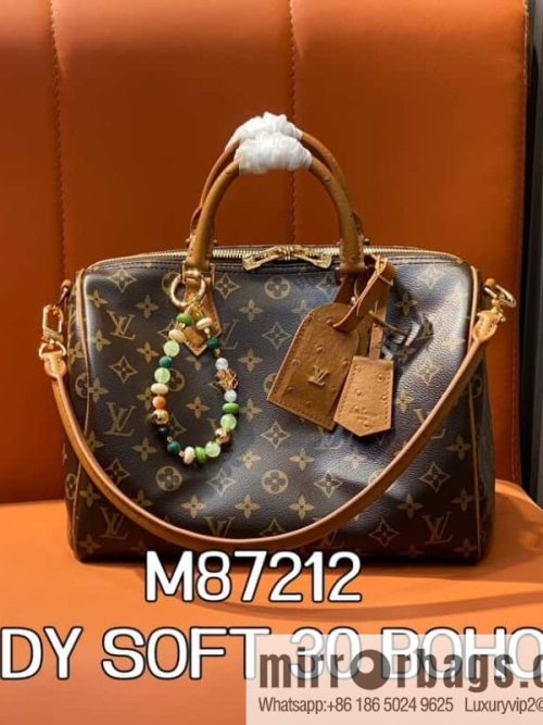 N87212 new SPEEDY SOFT 30 BOHO handbag (ostrich) pillow bag speedy series
