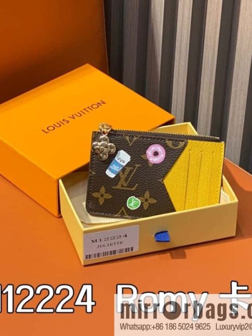 [Original order boutique] M12224 yellow, Christmas model, card bag wallet series Romy card holder