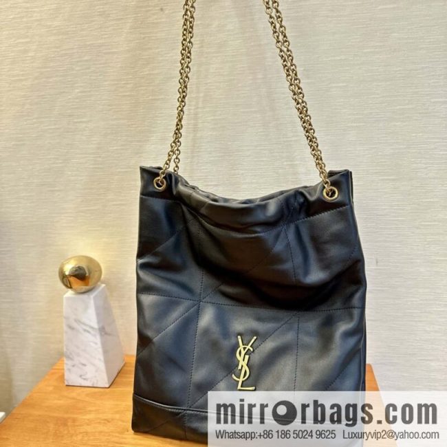 YSL 𝗝𝗔𝗠𝗜𝗘 𝟰.𝟯 𝗣𝗢𝗖𝗛𝗢𝗡 sheep leather clutch bag 781666 black