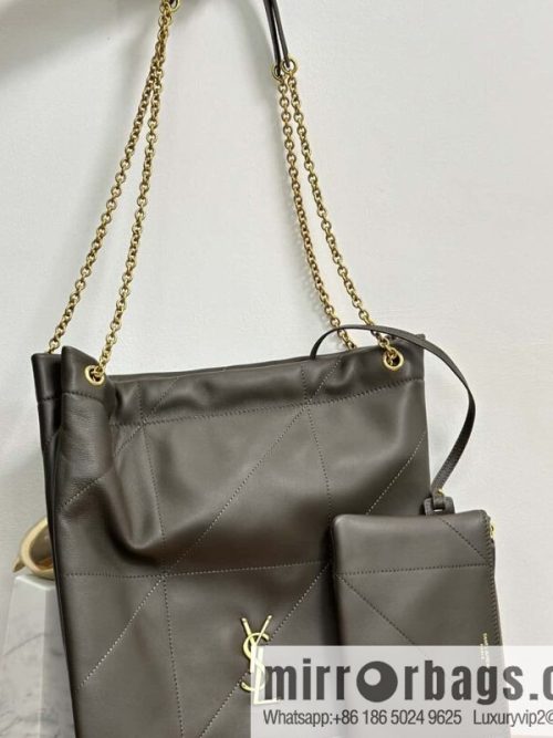 YSL 𝗝𝗔𝗠𝗜𝗘 𝟰.𝟯 𝗣𝗢𝗖𝗛𝗢𝗡 suede clutch bag 781666 musk green