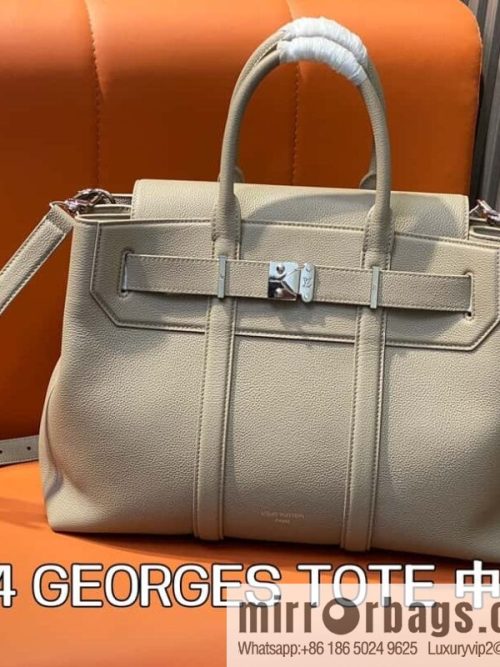 [Original order boutique] M11664 light gray, men\'s bag, handbag, briefcase series GEORGES TOTE medium handbag