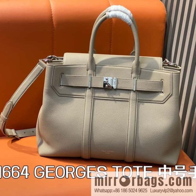 [Original order boutique] M11664 light gray, men\'s bag, handbag, briefcase series GEORGES TOTE medium handbag