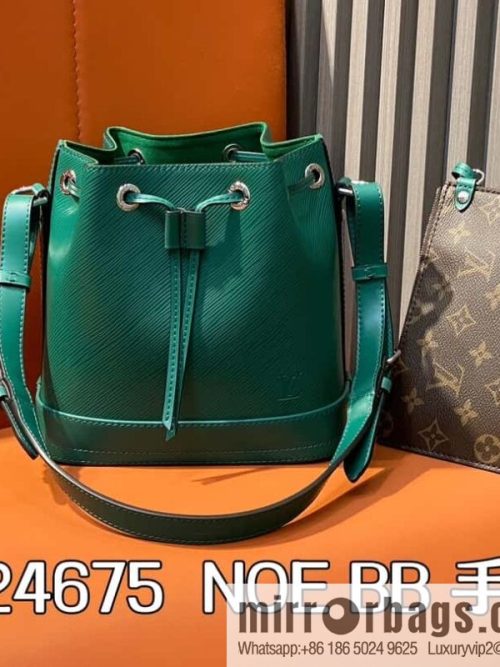 [Original order boutique] M24675 green, water ripple bucket bag NOE BB handbag Noé BB bag