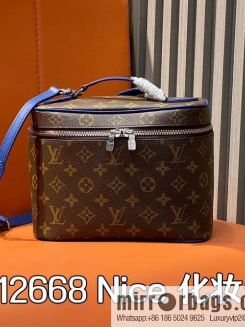 [Original order boutique] M12668 presbyopia blue, medium cosmetic bag Nice cosmetic bag
