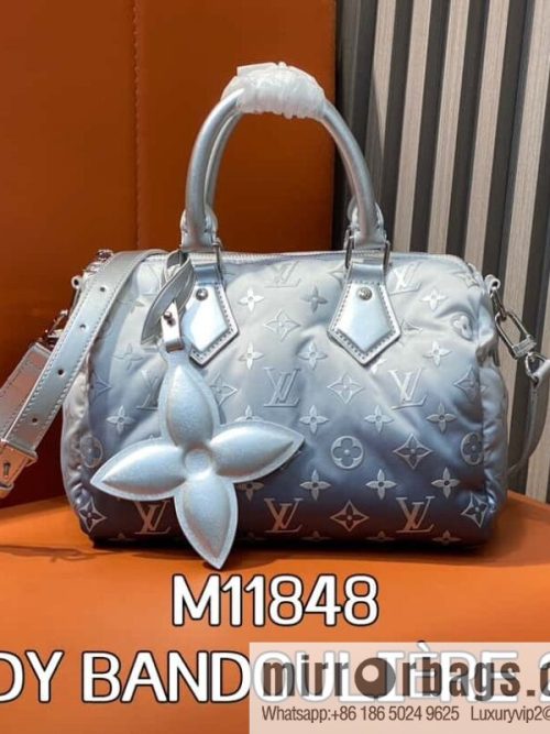 [Original order boutique] M11848 silver down, pillow bag speedy series SPEEDY BANDOULIZRE 25 handbag