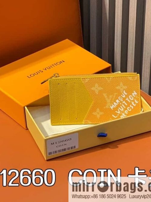 [Original order boutique] M12660 yellow flower silk screen printing, card bag wallet series, the new COIN card holder of the season