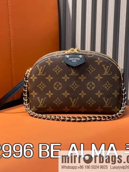 [Original order boutique] M12996 presbyopia, chain shell bag series, the new BE ALMA handbag of the season, Be Alma handbag.