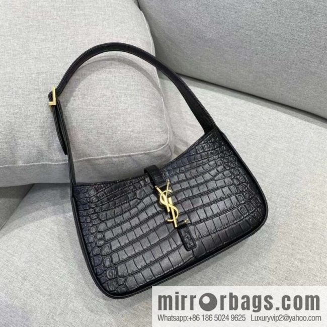 YSL ▪️ 5 ̀ 7 crocodile black ▪️ 657228