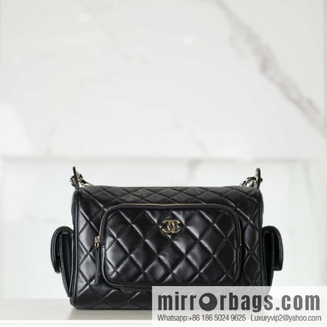 𝐂𝐇𝐀𝐍𝐄𝐋 𝟐𝟒𝐤 Camera Bag, Black Large 📷 AS5156 Black