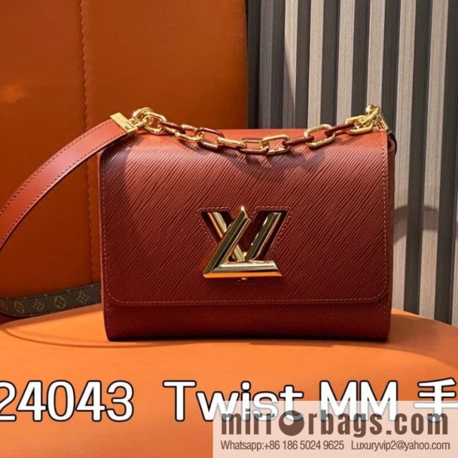 [Original order boutique] M24043 brown M24044 black, water ripple Twist series NEW Twist MM handbag