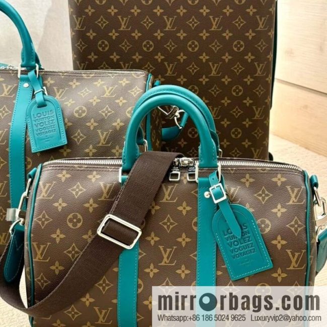 [Original single boutique] M12765 presbyopia green, travel bag series KEEPALL BANDOULIZRE 35 handbag (colorful)