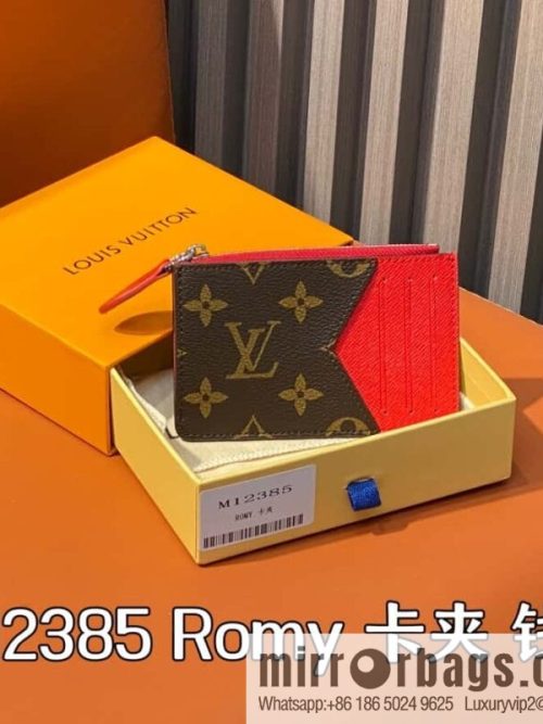 [Original order boutique] M12385 presbyopia red, card bag wallet series Romy card holder, wallet