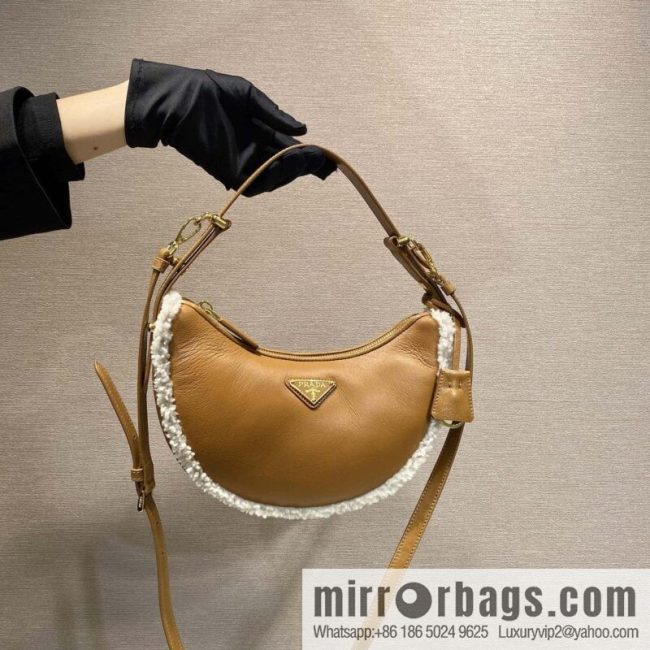 PRADA 🎉 Sheepskin Moon Handbag 🎉 1BC194 New🎉🎉