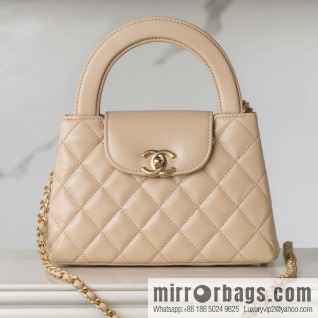 𝐂𝐡𝐚𝐧𝐞𝐥 𝟐𝟓𝐜 early spring new color, milk tea color/large 💛 AS4416