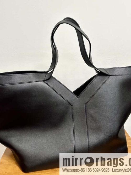 YSL 🆕 𝗪𝗛𝗬 𝗧𝗢𝗧𝗘 tote bag 🔥 817602 full leather black