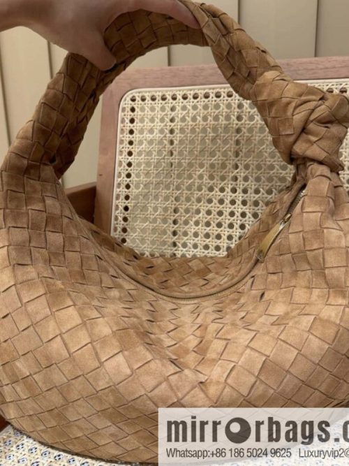 BV Jodie Shoulder Backpack 600261 Suede Light Brown