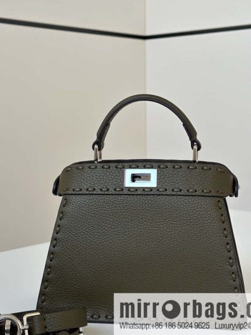 FENDI peekaboo new series I see you petite model number 80133As green