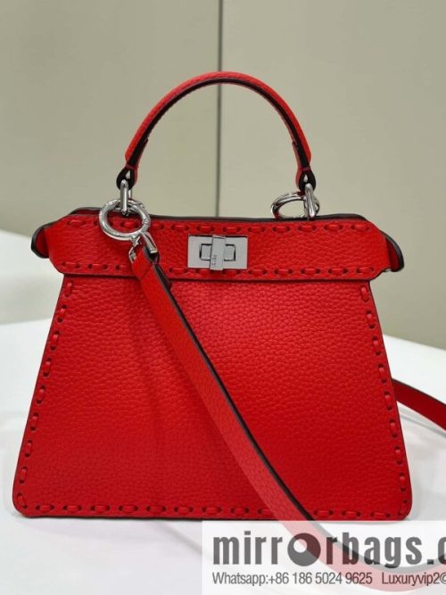 FENDI peekaboo new series I see you petite model number 80133As red