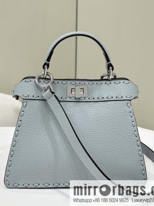 FENDI peekaboo new series I see you petite model number 80133As haze blue
