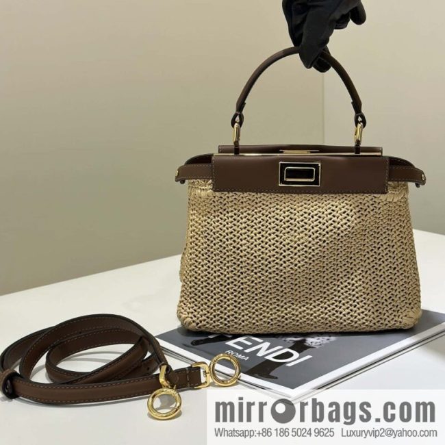 FENDI raffia series Peekaboo hand-woven, model number 8667