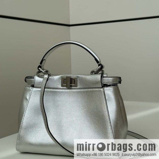 FENDI peekaboo series, model number: 2590 silver
