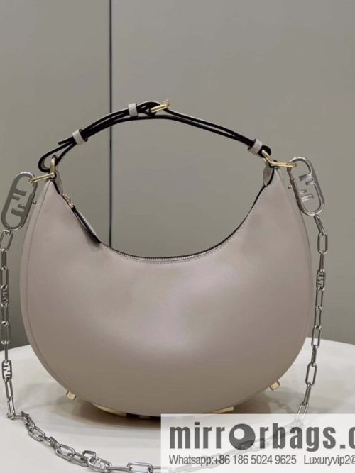 FENDI Fendigraphy armpit bag, model number: 80056m light gray