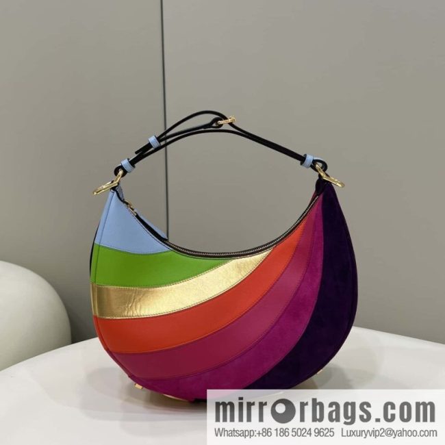 FENDI Fendigraphy armpit bag, model number: 80056m color matching