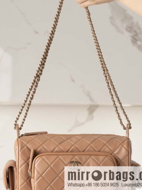 𝐂𝐇𝐀𝐍𝐄𝐋 𝟐𝟒𝐤 Camera Bag, Caramel 📷 AS5156