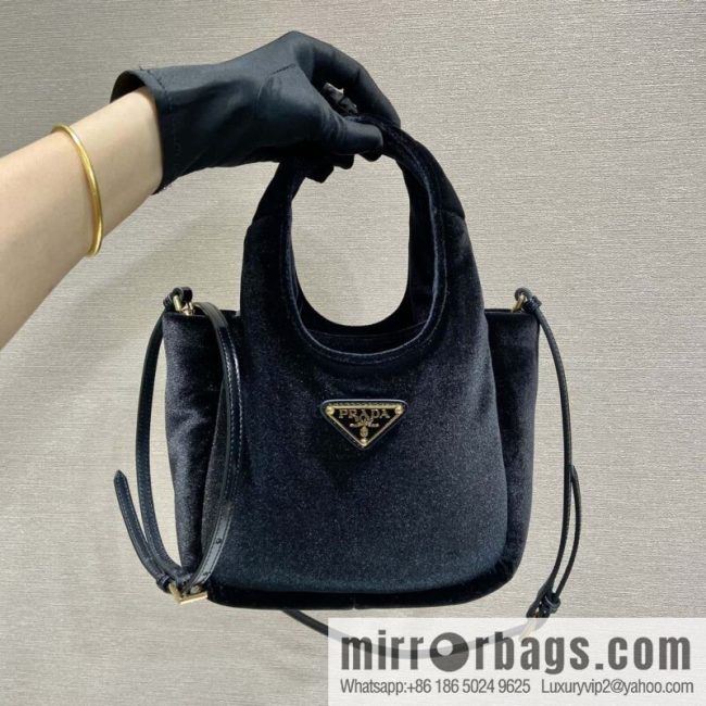 PRADA 🎉 Velvet Bucket Bag 🎉 1BA410🎉