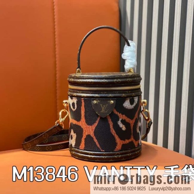 [Original order boutique] M13846 leopard print, drum bag, fortune bag VANITY handbag